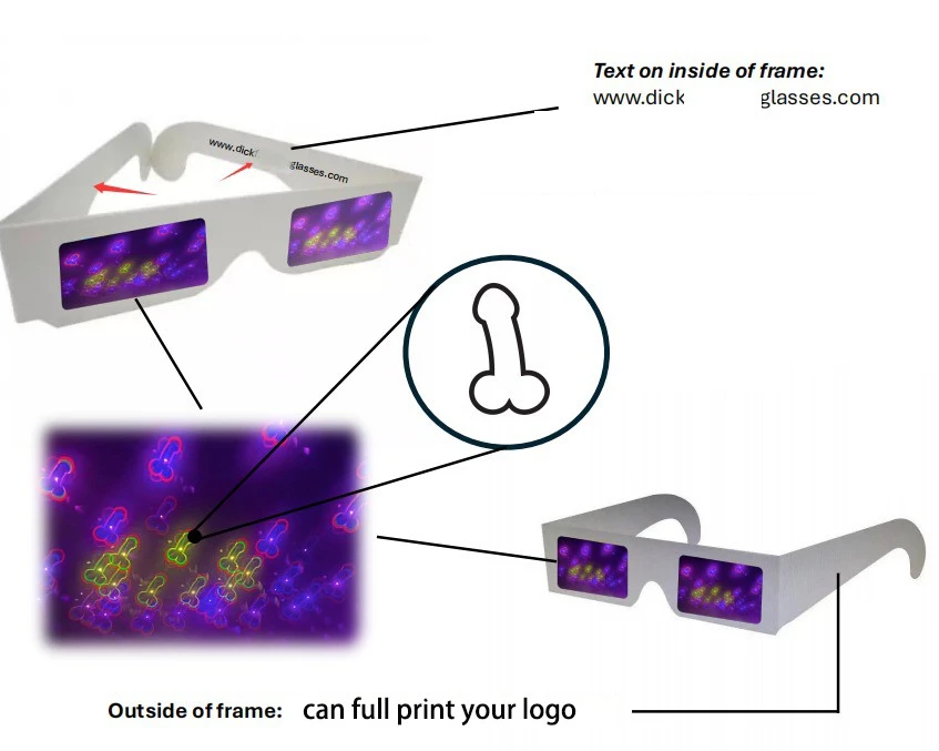 Paper 3D Glasses Dick Diffraction price